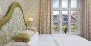 Double bedroom with mountain views at Hazel Bank Country House Hotel in Rosthwaite, Lake District