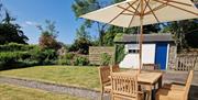 Outside Seating at Heather View in Threlkeld, Lake District