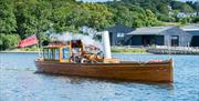 The Heritage Boat Osprey at the Windermere Jetty Museum in Windermere, Lake District