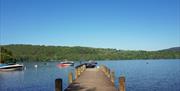 Pier at Hill of Oaks Holiday Park in Windermere, Lake District