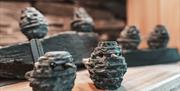 Decor and gifts made from slate at Honister Slate Mine in Borrowdale, Lake District