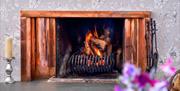 Fireplace at Howgills House in Sedbergh, Cumbria