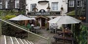 Beer Garden at The Ambleside Inn in Ambleside, Lake District