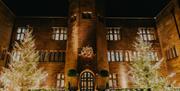 Exterior of Abbey House Hotel & Gardens in Barrow-in-Furness, Cumbria at night