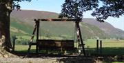 Gardens and garden at Near Howe Cottages in Mungrisdale, Lake District