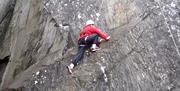 Visitor Rock Climbing with Joint Adventures in the Lake District, Cumbria