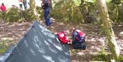 Visitors on the Wild Cat Island Swallows and Amazons Tour with Joint Adventures in the Lake District, Cumbria