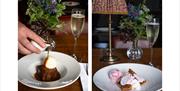 Desserts from The King's Arms in Hawkshead, Lake District