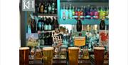 Local beers on tap at The King's Head in Ravenstonedale, Cumbria