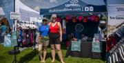 Visitors at Keswick Mountain Festival in the Lake District, Cumbria