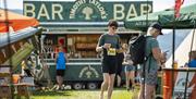 Visitors at Keswick Mountain Festival in the Lake District, Cumbria