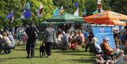 Visitors at Keswick Mountain Festival in the Lake District, Cumbria