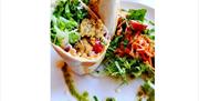 Vegan Wraps at Kat's Kitchen of Keswick, Lake District