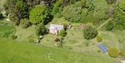 Aerial view of Keepers Cottage in Ivegill, Cumbria