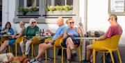 Outdoor dining seating at Inn on the Square in Keswick, Lake District