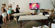 Guests getting ready for treatments with Lake District Pamper Company