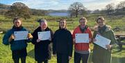 Visitors with certifications at a Massage Workshop with Lake District School of Massage in Keswick, Lake District