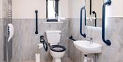 Accessible Bathroom at Rose Cottage by Lakes For All in Penrith, Cumbria