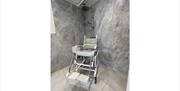 Shower Wheelchair at Rose Cottage by Lakes For All in Penrith, Cumbria