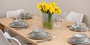 Dining Table at Rose Cottage by Lakes For All in Penrith, Cumbria