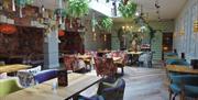 Lounge Seating and Decor at The Dining Room at Lindeth Howe in Bowness-on-Windermere, Lake District