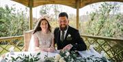 A Couple Celebrating Their Wedding at Lindeth Howe in Bowness-on-Windermere, Lake District