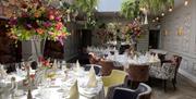 Table Settings for a Wedding at Lindeth Howe in Bowness-on-Windermere, Lake District