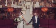 A Couple Celebrating Their Wedding at Lindeth Howe in Bowness-on-Windermere, Lake District