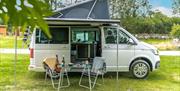 Awning and Exterior of Long Valley Campers in the Lake District, Cumbria