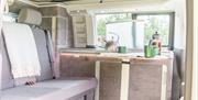 Seating and Dining in Long Valley Campers in the Lake District, Cumbria