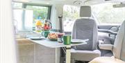 Dining Space in Long Valley Campers in the Lake District, Cumbria