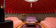 Yurt Interior at Long Valley Yurts - Coniston, Lake District