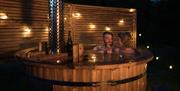 Romantic Scandinavian Hot Tubs at Long Valley Yurts, Witherslack, Lake District