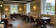 Dining Room at Lake District Castle Inn in Bassenthwaite, Lake District