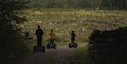 Visitors enjoying an experience with Lakeland Segway in Cartmel, Lake District