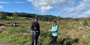 Visitors enjoying an experience with Lakeland Segway in Cartmel, Lake District