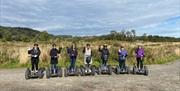 Visitors enjoying an experience with Lakeland Segway in Cartmel, Lake District