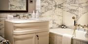 Ensuite Bathroom with Tub at Langdale Chase Hotel in Windermere, Lake District