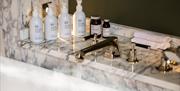 Toiletries in a Bathroom at Langdale Chase Hotel in Windermere, Lake District