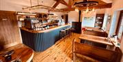 Seating and Bar at Lanty Slee's Saloon Bar in Elterwater, Lake District
