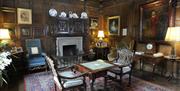 HIstoric interiors at Levens Hall & Gardens in Levens, Cumbria