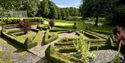 Manicured garden at The Cottage at Linden Farm House in Langwathby, Cumbria