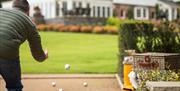 Boules at Linthwaite House in Bowness-on-Windermere, Lake District