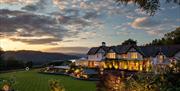 Scenic Sunset at Linthwaite House in Bowness-on-Windermere, Lake District