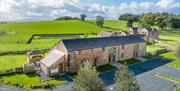 Drone Photo from above Low Ploughlands Holiday Lets in Little Musgrave, Cumbria