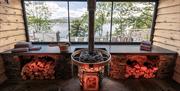 Sauna Room at The Spa at Low Wood Bay Resort in Windermere, Lake District