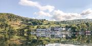 Views of Low Wood Bay Resort & Spa from the Water at Windermere, Lake District