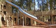 Slide and Lost Castle Adventure Playground at Lowther Castle & Gardens in Lowther, Lake District