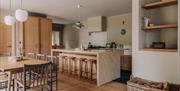 Kitchen and dining area in the House at Meadow Brow Estate in Grasmere, Lake District