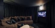 Cinema room in the House at Meadow Brow Estate in Grasmere, Lake District